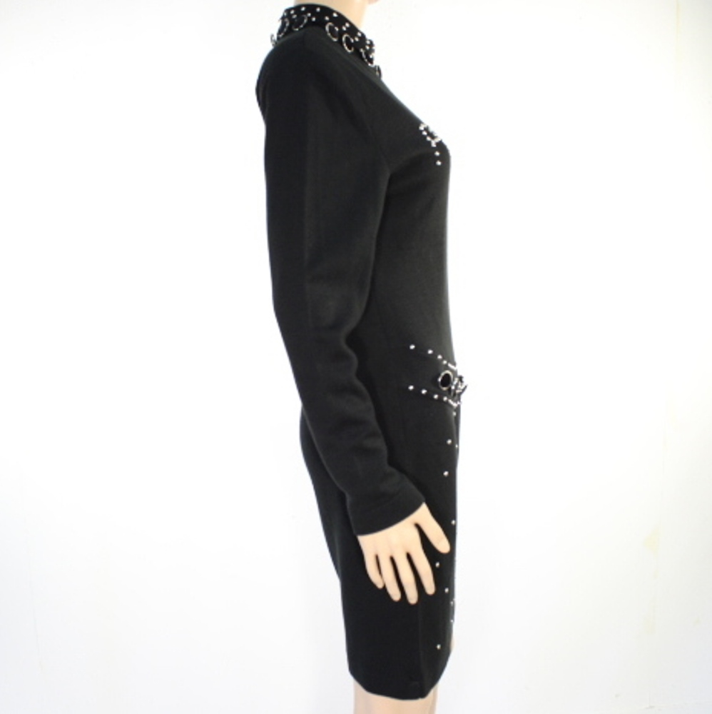 Robe Vintage Noire PATRICIA FORGEAL Taille 2 Bon état - Vue 2 - 